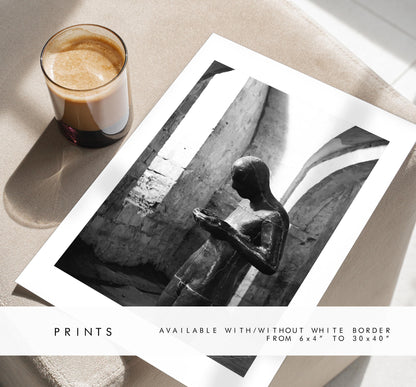 Winchester Black and White Photography Print - Hampshire Photography Prints - Wall Art -  Frame and Canvas Options - Portrait  - UK