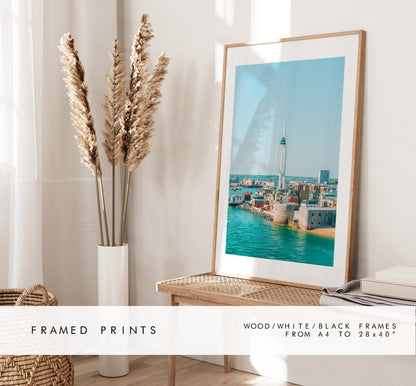 Spinnaker Tower - Photography Print - Portsmouth and Southsea Prints - Wall Art -  Frame and Canvas Options - Portrait