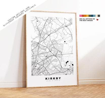 Knightsbridge Map Print - Minimalist City Map Poster - Map Art - UK - Knightsbridge Print - London - Different Colours Available