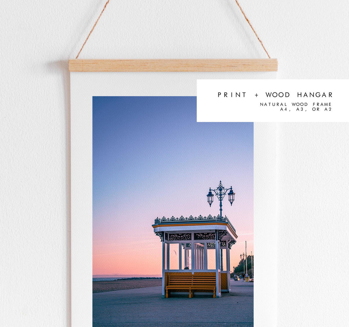 Southsea Seafront Shelters - Photography Print - Portsmouth and Southsea Prints - Wall Art -  Frame and Canvas Options -  Portrait