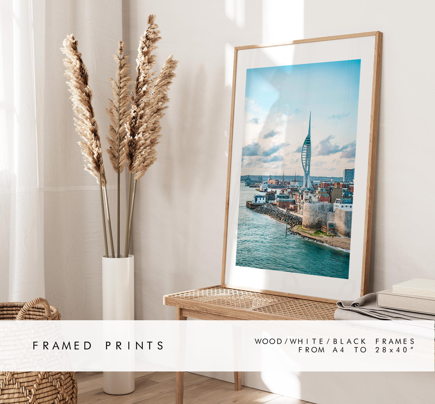 Portsmouth Print -  Photography Print - Portsmouth and Southsea Prints - Wall Art -  Frame and Canvas Options - Portrait