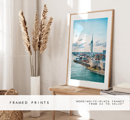 Portsmouth Print -  Photography Print - Portsmouth and Southsea Prints - Wall Art -  Frame and Canvas Options - Portrait