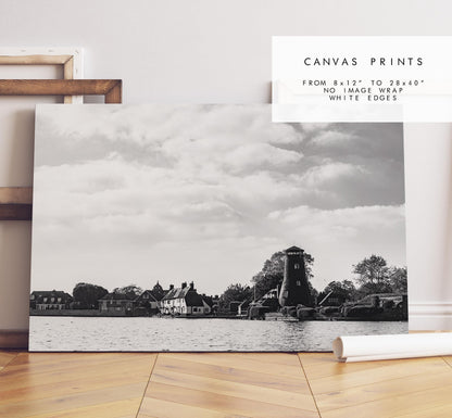 Langstone Black and White Photography Print - Hampshire Photography Prints - Wall Art -  Frame and Canvas Options - Landscape  - UK