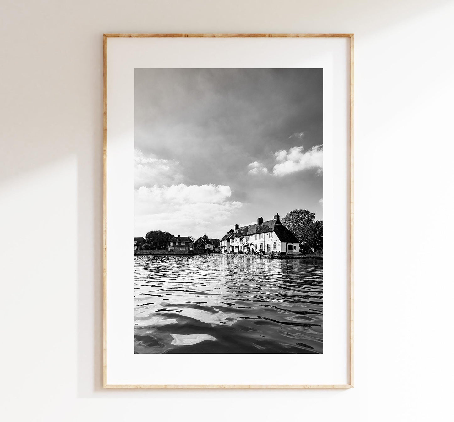 Langstone Photography Print - Hampshire Photography Prints - Wall Art -  Frame and Canvas Options - Portrait  - UK - Black and White