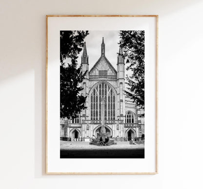 Winchester Black and White Photography Print - Hampshire Photography Prints - Wall Art -  Frame and Canvas Options - Portrait  - UK