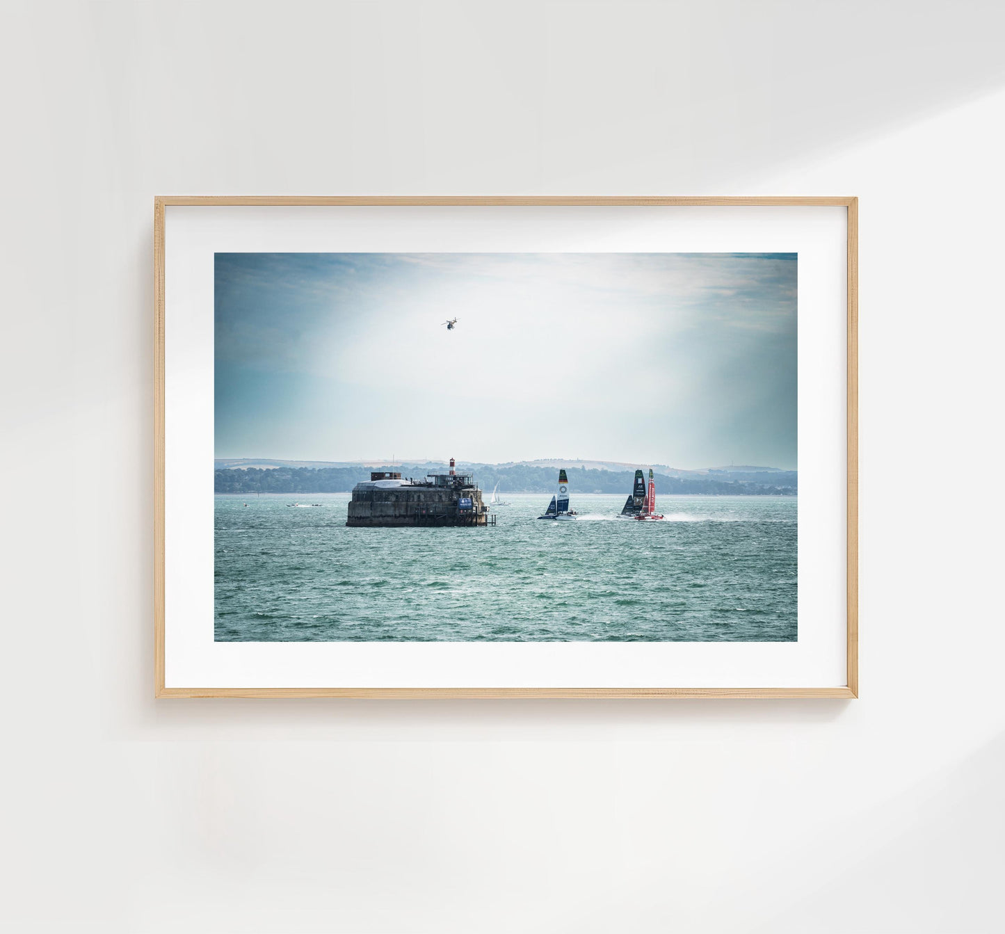 Spitbank Fort (Sail GP) - Photography Print - Portsmouth and Southsea Prints - Wall Art -  Frame and Canvas Options - Landscape