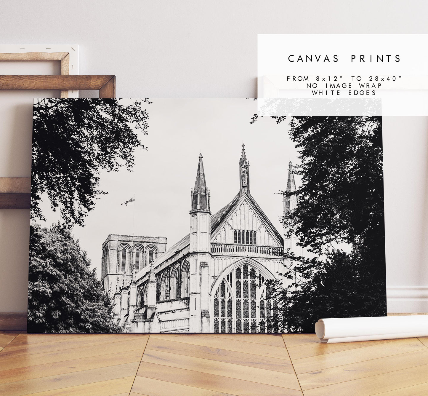Winchester Black and White Photography Print - Hampshire Photography Prints - Wall Art -  Frame and Canvas Options - Landscape  - UK