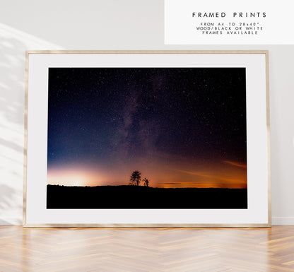 Night Sky Photography Print - New Forest - Hampshire Photography Prints - Wall Art -  Frame and Canvas Options - Landscape  - UK