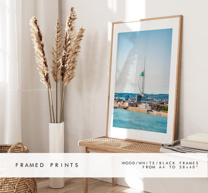 Spinnaker Tower - Photography Print - Portsmouth and Southsea Prints - Wall Art -  Frame and Canvas Options - Portrait