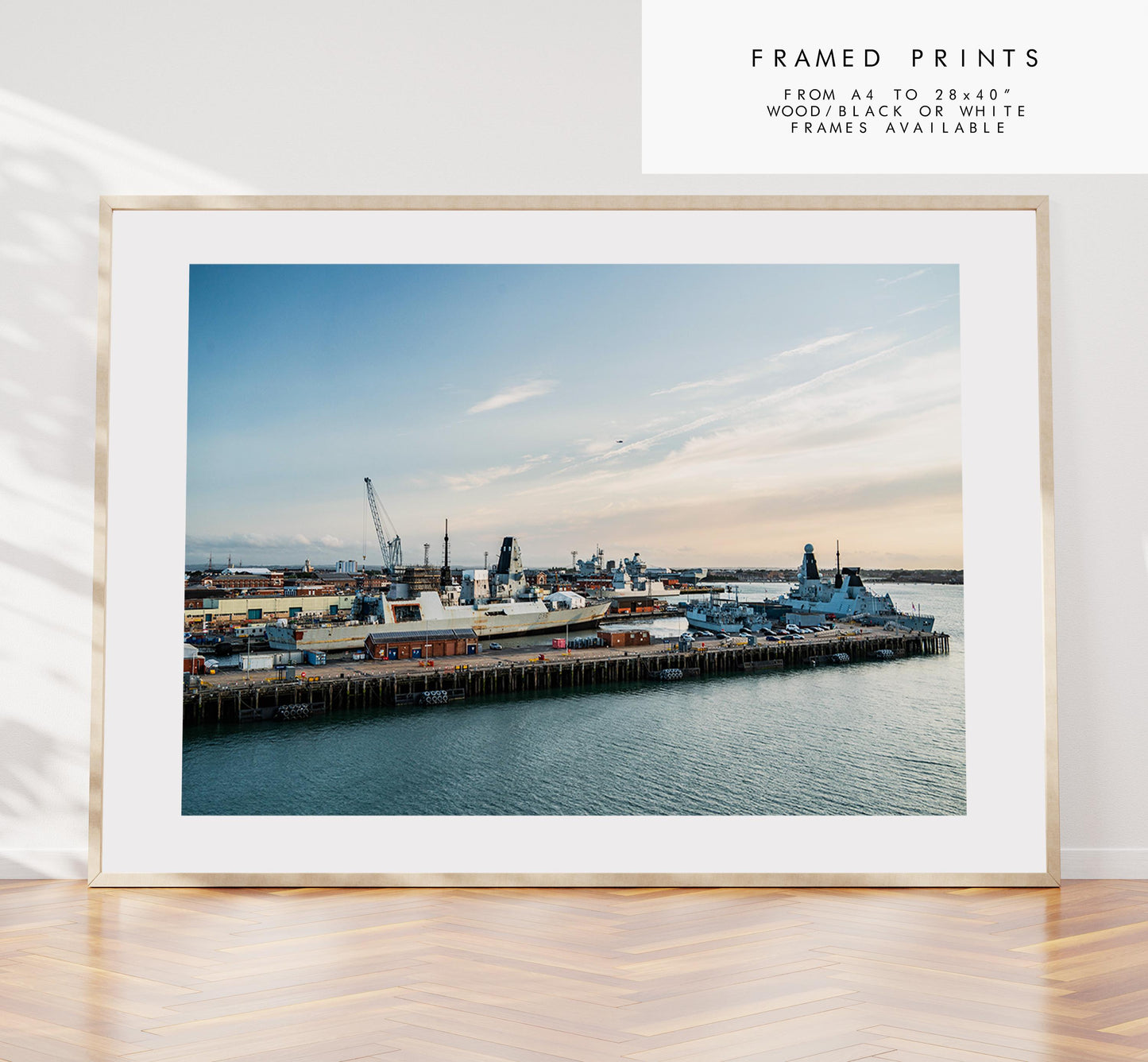 Portsmouth Dockyard - Photography Print - Portsmouth and Southsea Prints - Wall Art -  Frame and Canvas Options - Landscape