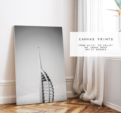 Spinnaker Tower - Photography Print - Portsmouth and Southsea Prints - Wall Art -  Frame and Canvas Options - Portrait - BW