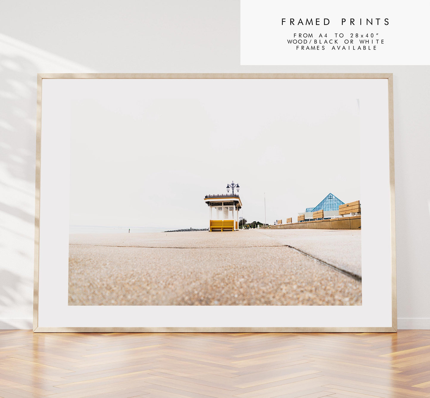 Southsea Shelters - Photography Print - Portsmouth and Southsea Prints - Wall Art -  Frame and Canvas Options - Landscape