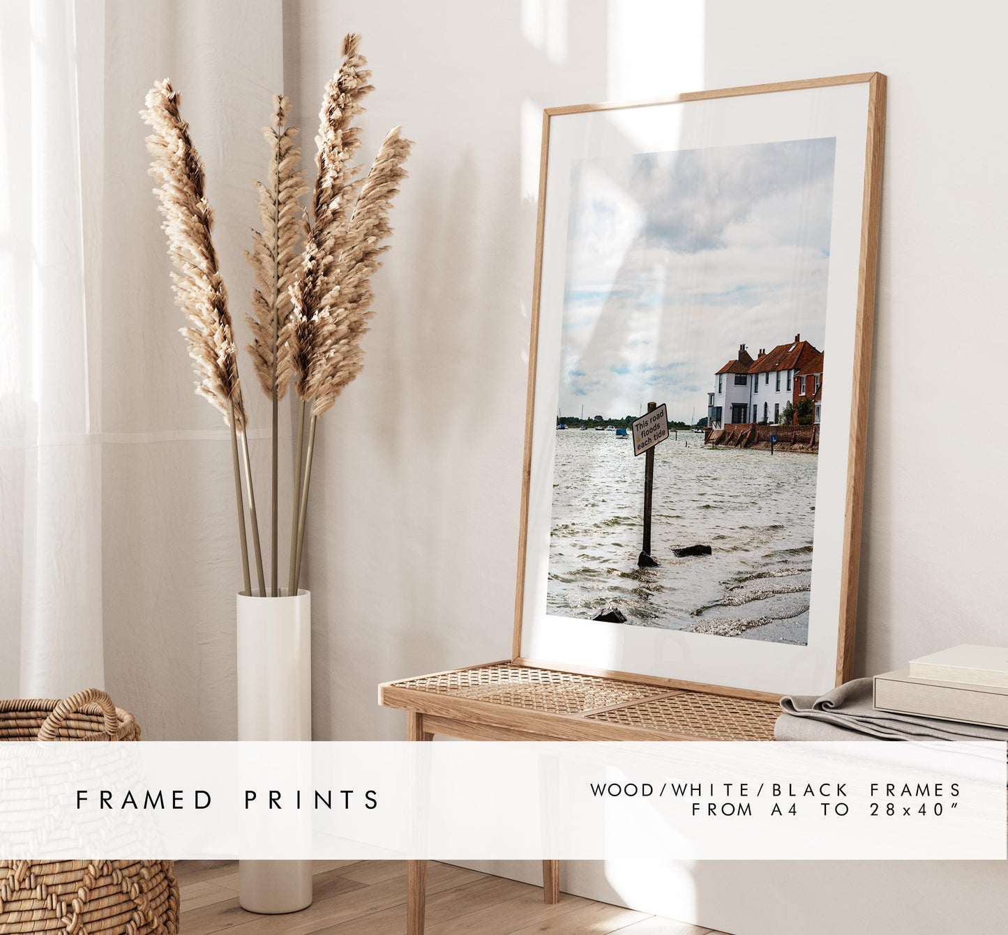 Bosham Photography Print - West Sussex Photography Prints - Wall Art -  Frame and Canvas Options - Portrait  - UK