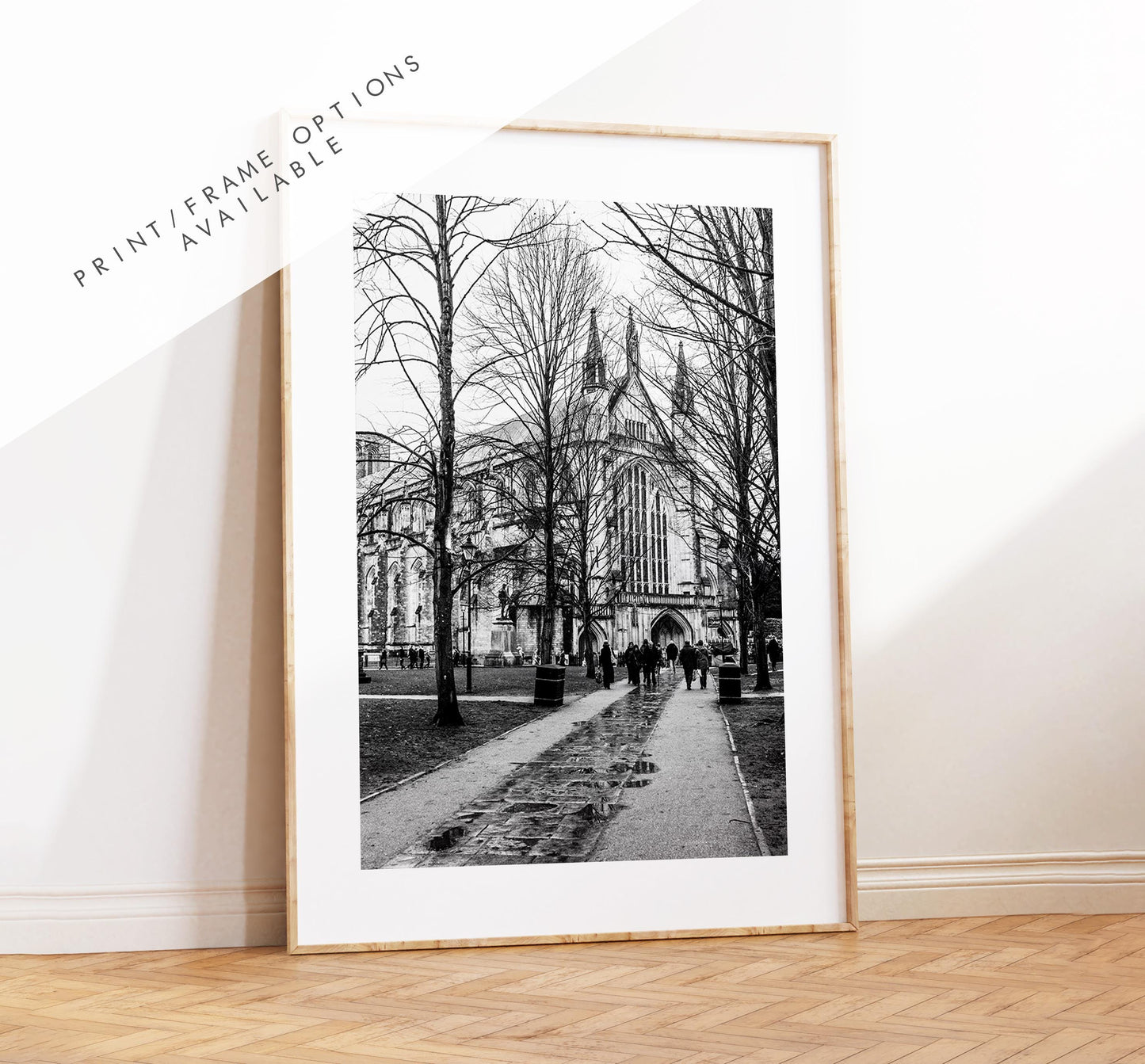 Winchester Black and White Photography Print - Hampshire Photography Prints - Wall Art -  Frame and Canvas Options - Portrait  - UK