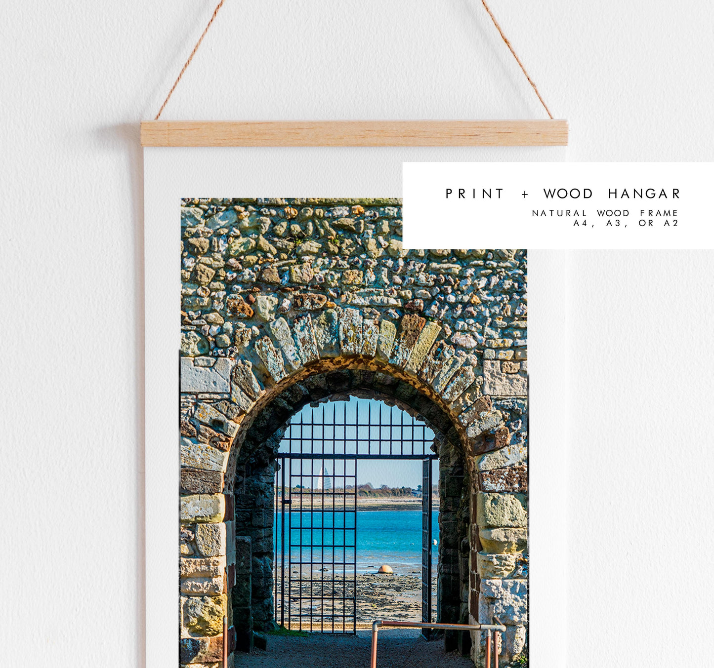 Portchester Castle Photography Print - Hampshire Photography Prints - Wall Art -  Frame and Canvas Options - Portrait  - UK