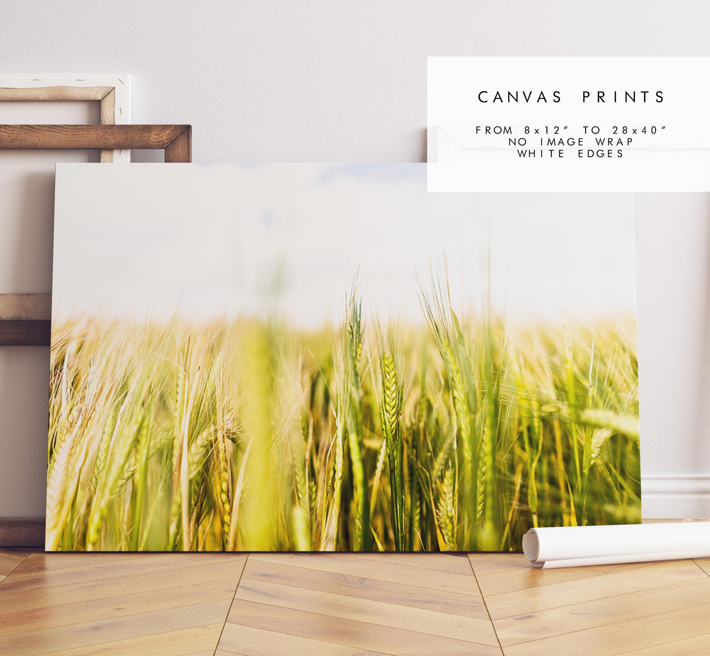 Wheat Field Photography Print - West Sussex Photography Prints - Wall Art -  Frame and Canvas Options - Landscape  - UK