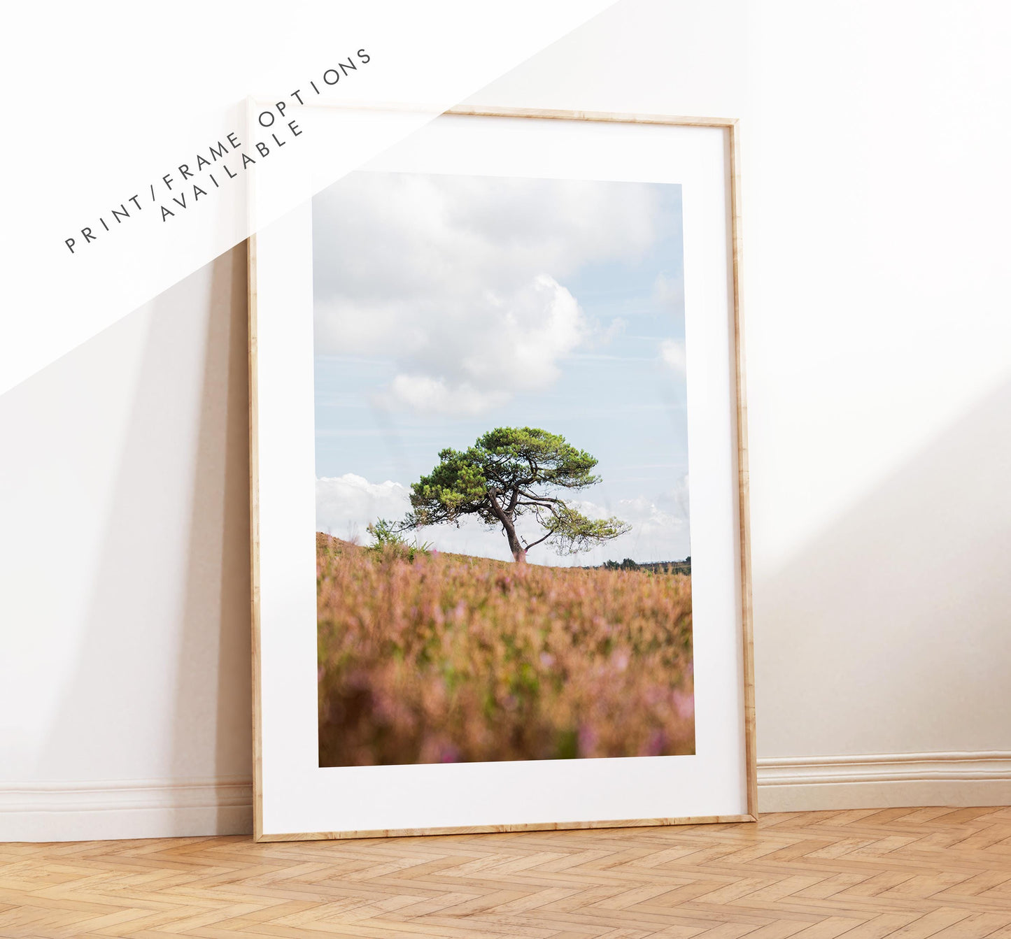 Lone Tree Photography Print - New Forest - Hampshire Photography Prints - Wall Art -  Frame and Canvas Options - Portrait  - UK