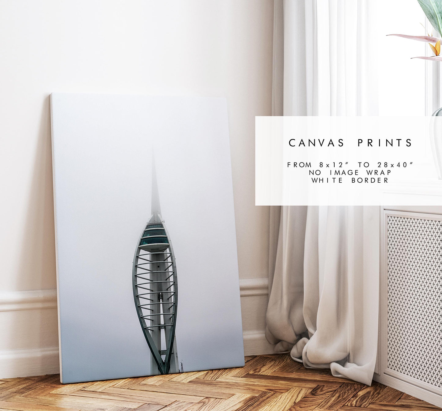 Spinnaker Tower - Photography Print - Portsmouth and Southsea Prints - Wall Art -  Frame and Canvas Options - Portrait