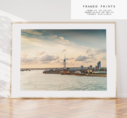 Portsmouth Sunset - Photography Print - Portsmouth and Southsea Prints - Wall Art -  Frame and Canvas Options - Landscape