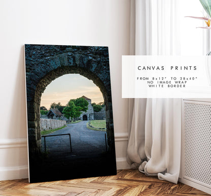Portchester Castle Photography Print - Hampshire Photography Prints - Wall Art -  Frame and Canvas Options - Portrait  - UK
