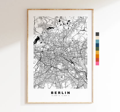 Custom Map Print - Any City or Town -  Minimalist City Map Poster - Map Wall Art - Different Colours Available