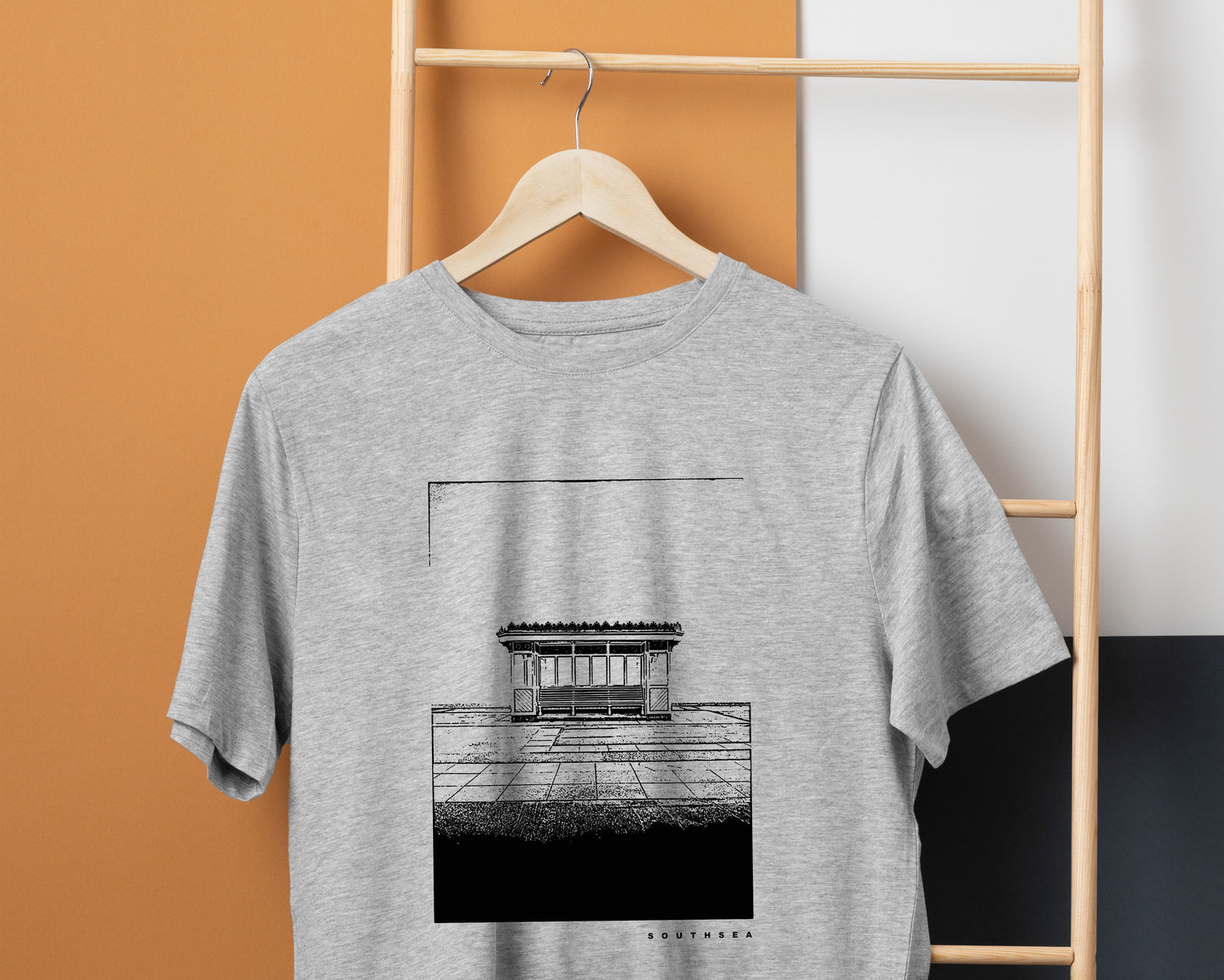 Southsea Sketch Tee - Available on White/Grey/Black T-Shirts