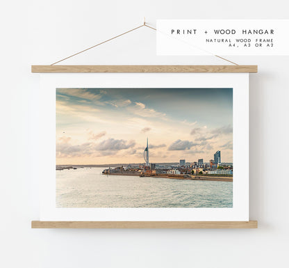 Portsmouth Sunset - Photography Print - Portsmouth and Southsea Prints - Wall Art -  Frame and Canvas Options - Landscape