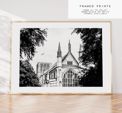Winchester Black and White Photography Print - Hampshire Photography Prints - Wall Art -  Frame and Canvas Options - Landscape  - UK
