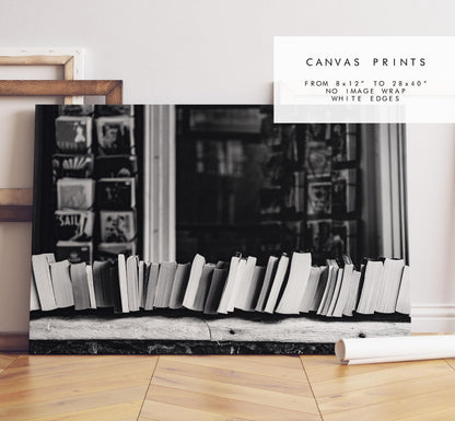 Books Black and White Photography Print - Winchester - Hampshire Photography Prints - Wall Art -  Frame and Canvas Options - Landscape  - UK