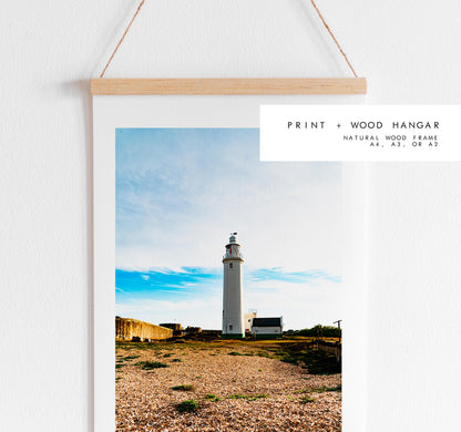 Hurst Point Lighthouse Photography Print - Hampshire Photography Prints - Wall Art -  Frame and Canvas Options - Portrait  - UK