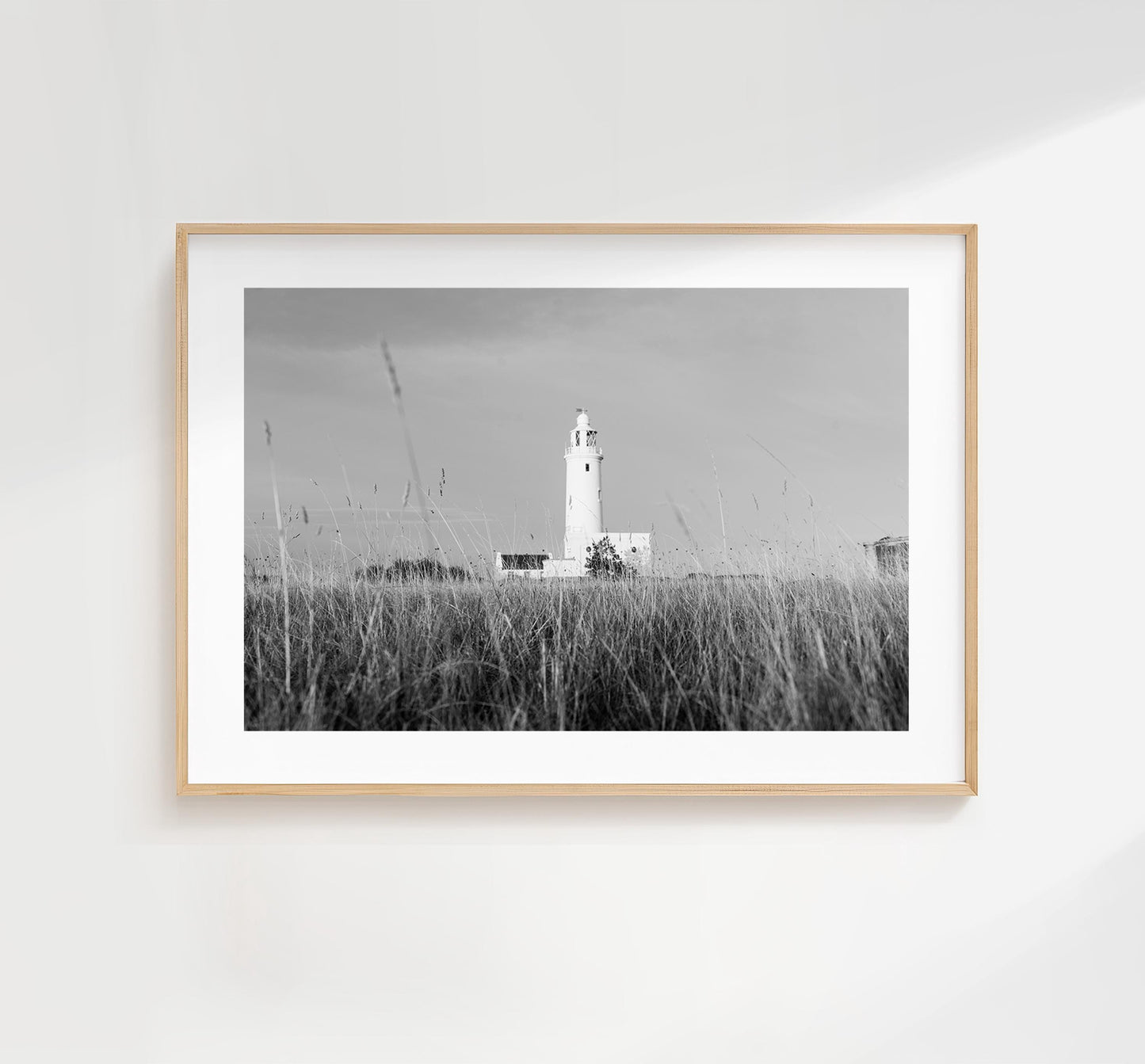 Lighthouse Black and White Photography Print - Hampshire Photography Prints - Wall Art -  Frame and Canvas Options - Landscape  - UK
