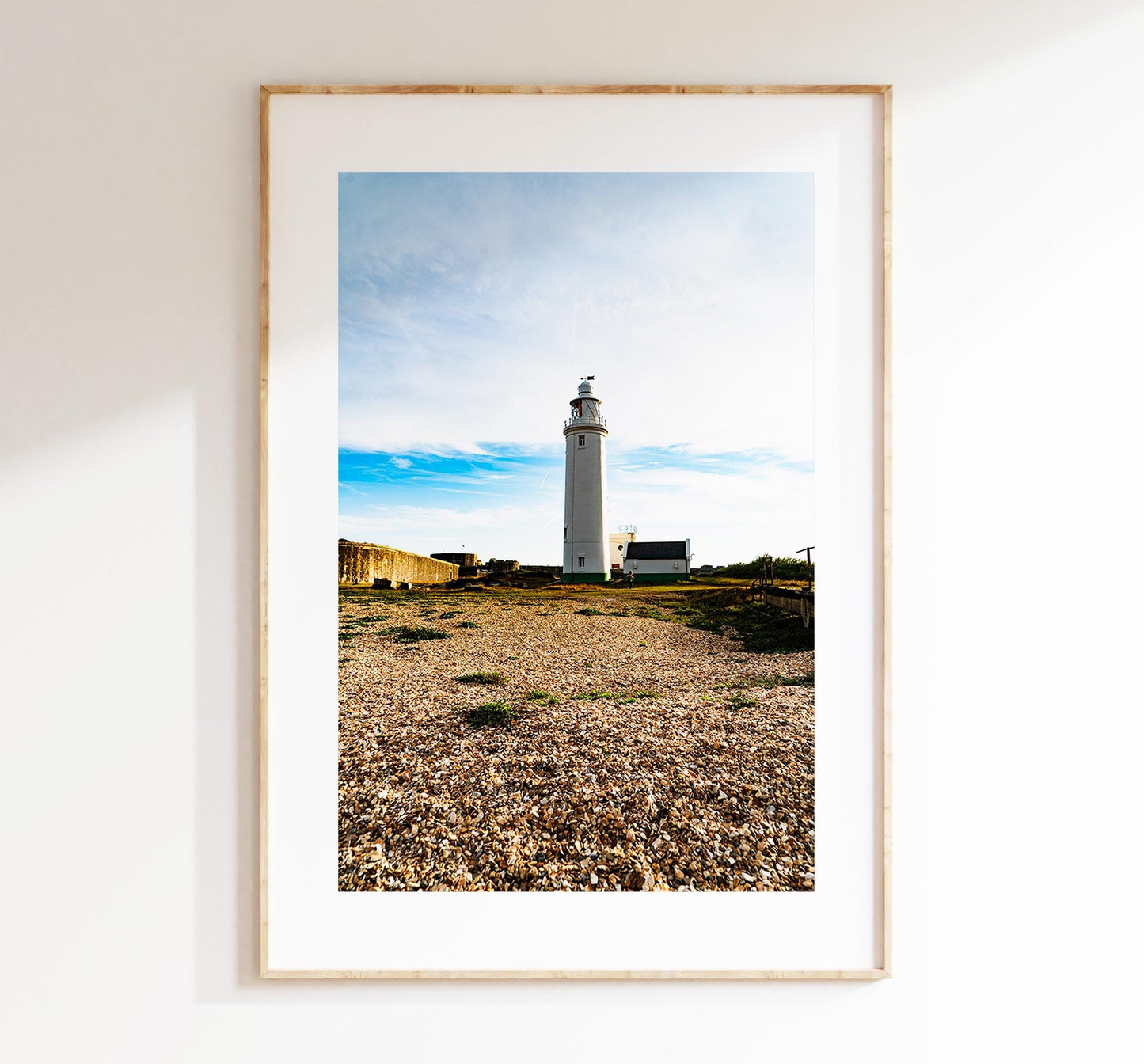 Hurst Point Lighthouse Photography Print - Hampshire Photography Prints - Wall Art -  Frame and Canvas Options - Portrait  - UK
