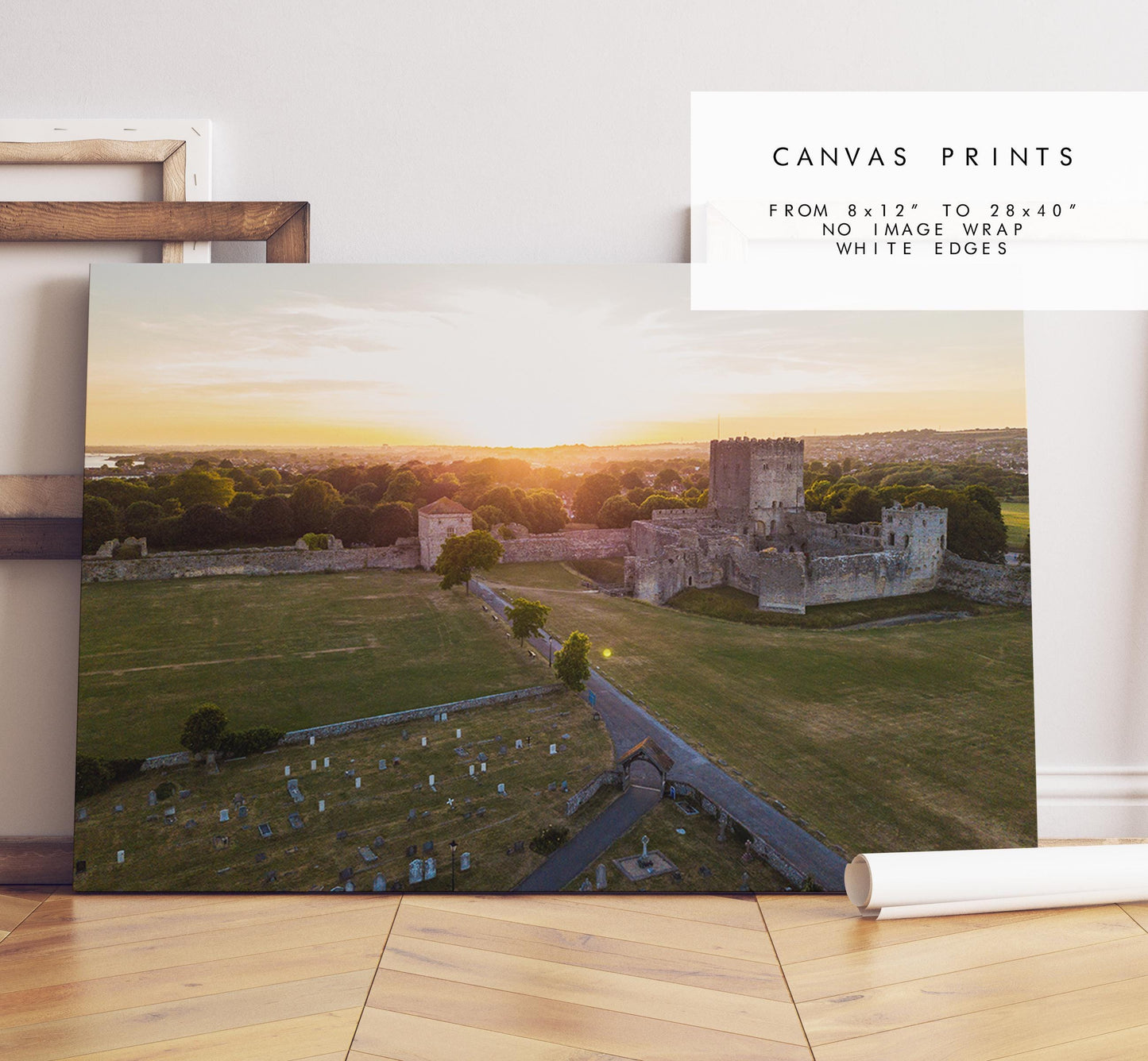 Portchester Castle Photography Print - Hampshire Photography Prints - Wall Art -  Frame and Canvas Options - Landscape  - UK