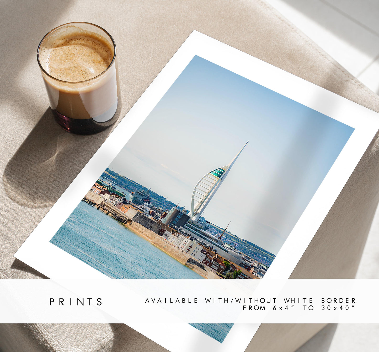 Spinnaker Tower - Photography Print - Portsmouth and Southsea Prints - Wall Art -  Frame and Canvas Options - Portrait