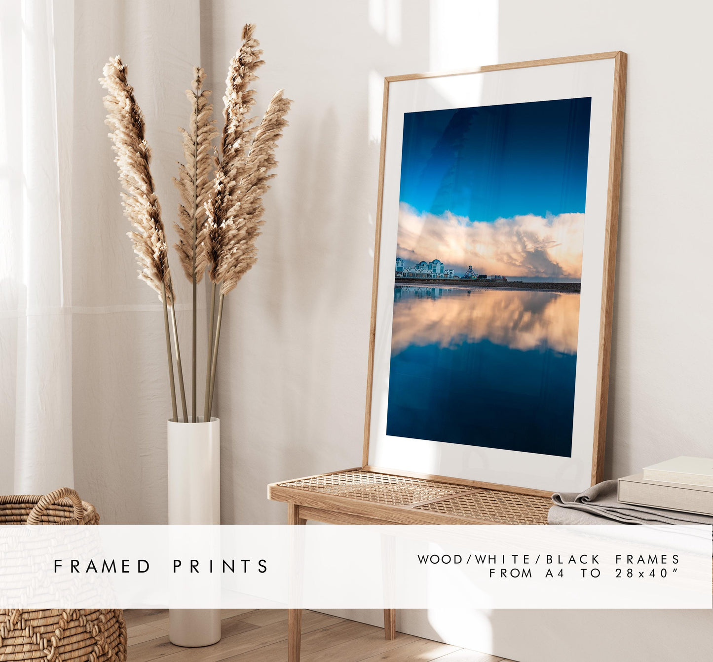 South Parade Pier - Photography Print - Portsmouth and Southsea Prints - Wall Art -  Frame and Canvas Options - Portrait