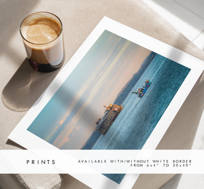 Spitbank Fort Sunset - Photography Print - Portsmouth and Southsea Prints - Wall Art -  Frame and Canvas Options - Landscape