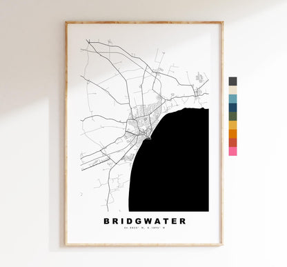 Bridlington Map Print - Minimalist City Map Poster - Map Art - UK - Bridlington Print - Bridlington, Yorkshire - Different Colours Available
