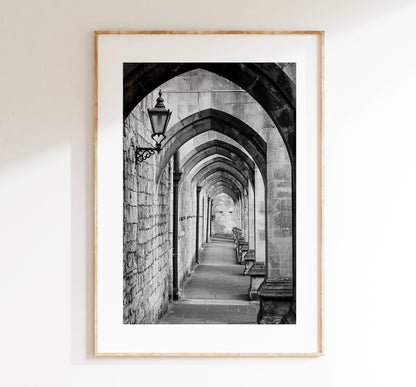 Winchester Black and White Photography Print - Hampshire Photography Prints - Wall Art -  Frame and Canvas Options - Portrait  - UK