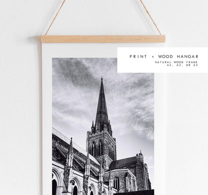 Chichester Black and White Photography Print - West Sussex Photography Prints - Wall Art -  Frame and Canvas Options - Portrait  - UK