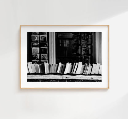 Books Black and White Photography Print - Winchester - Hampshire Photography Prints - Wall Art -  Frame and Canvas Options - Landscape  - UK