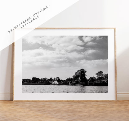 Langstone Black and White Photography Print - Hampshire Photography Prints - Wall Art -  Frame and Canvas Options - Landscape  - UK