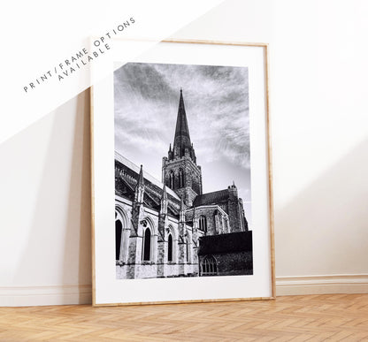 Chichester Black and White Photography Print - West Sussex Photography Prints - Wall Art -  Frame and Canvas Options - Portrait  - UK