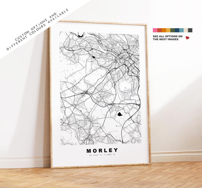 New Malden Map Print - Minimalist City Map Poster - Map Art - UK - New Malden Print - New Malden, London - Different Colours Available