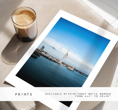 Spinnaker Tower - Photography Print - Portsmouth and Southsea Prints - Wall Art -  Frame and Canvas Options - Portrait