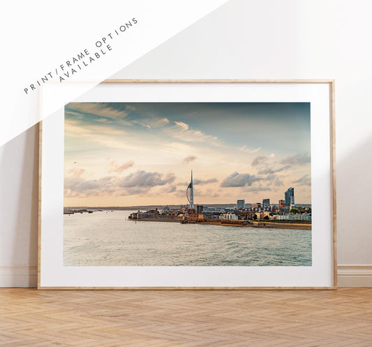 Portsmouth Sunset - Photography Print - Portsmouth and Southsea Prints - Wall Art -  Frame and Canvas Options - Landscape