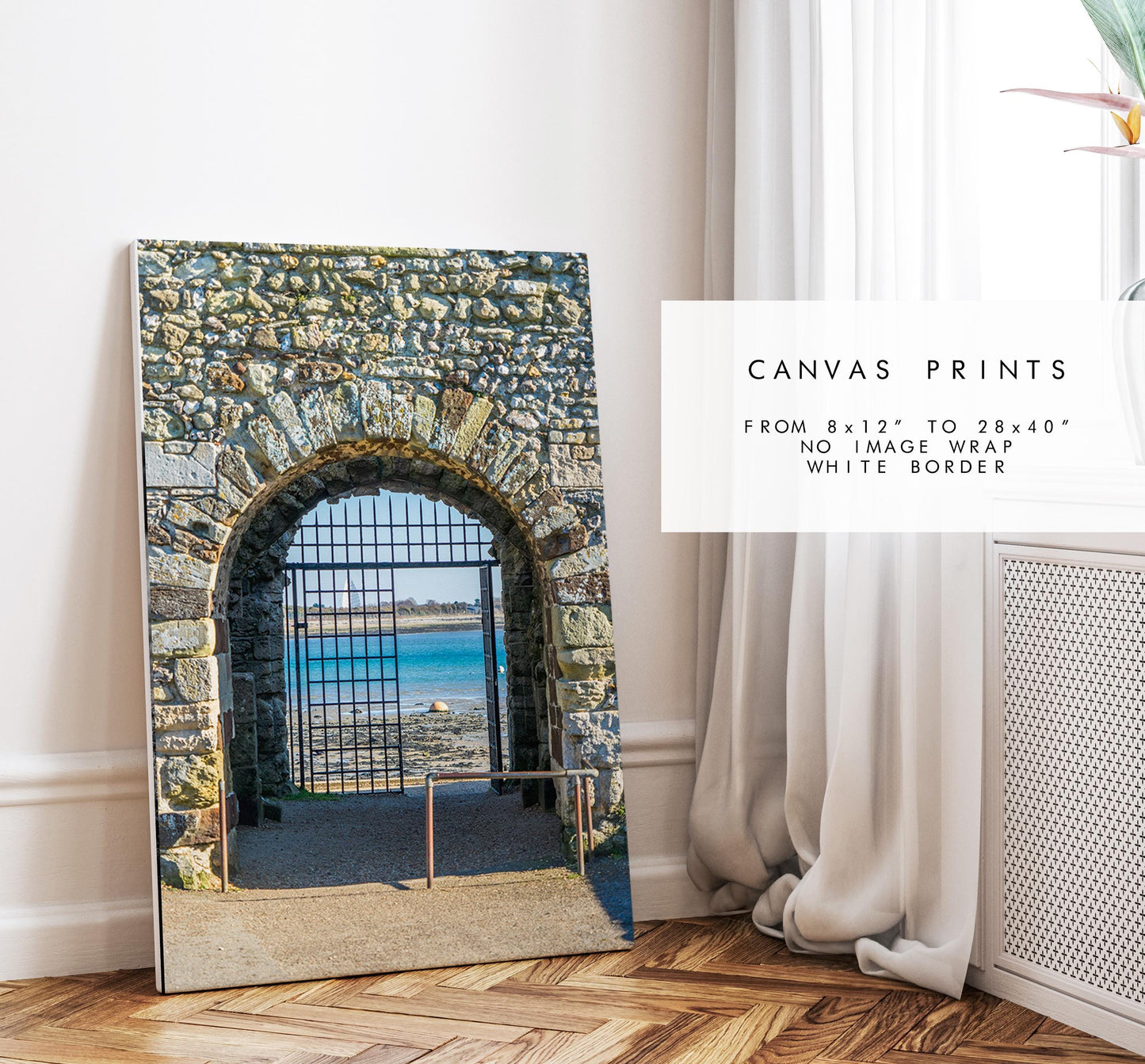 Portchester Castle Photography Print - Hampshire Photography Prints - Wall Art -  Frame and Canvas Options - Portrait  - UK