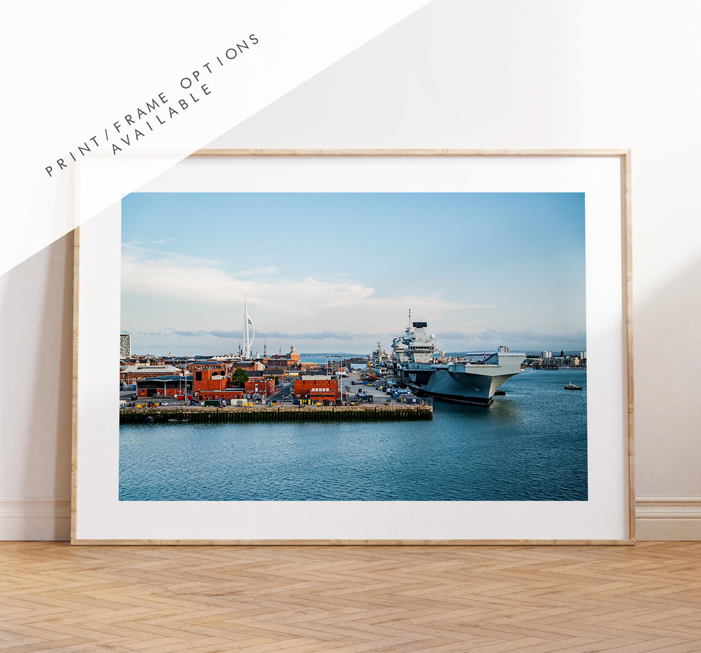 HMS Queen Elizabeth - Photography Print - Portsmouth and Southsea Prints - Wall Art -  Frame and Canvas Options - Landscape