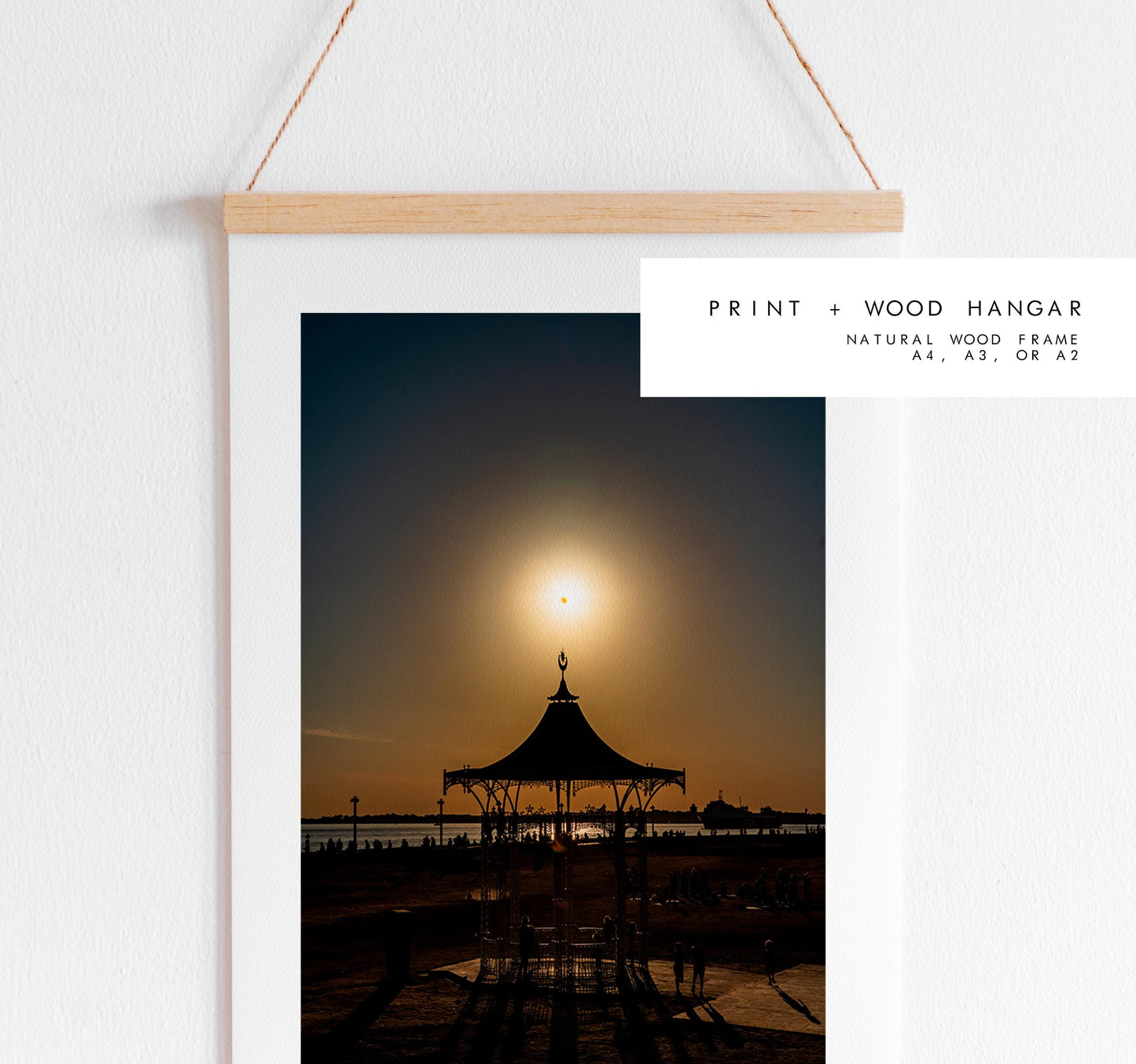 Southsea Eclipse - Photography Print - Portsmouth and Southsea Prints - Wall Art -  Frame and Canvas Options -  Portrait