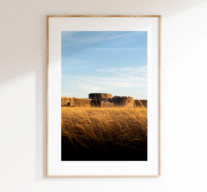 Hurst Castle Photography Print - Hampshire Photography Prints - Wall Art -  Frame and Canvas Options - Portrait  - UK