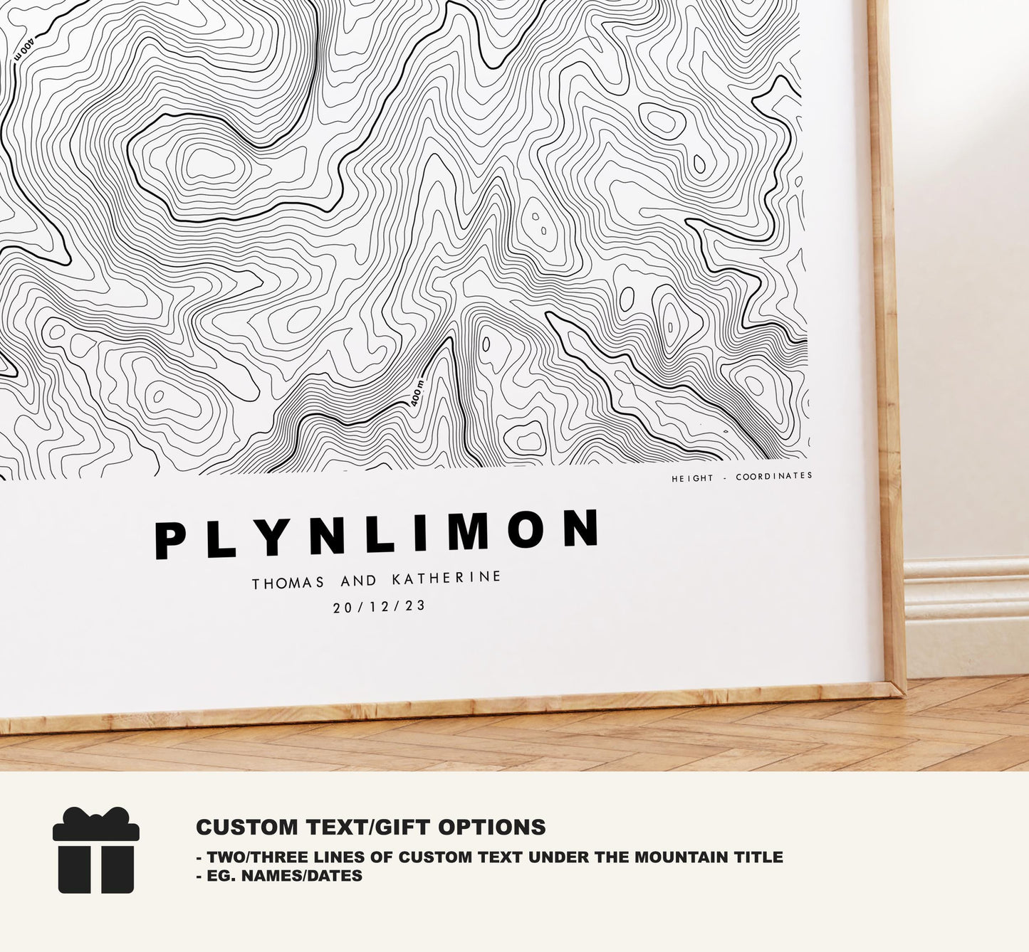 Plynlimon Print - Contour Map - Cambrian Mountains - Wales - Topographic Map - Print - Poster - Wall Art - Plynlimon Poster - Pumlumon Fawr